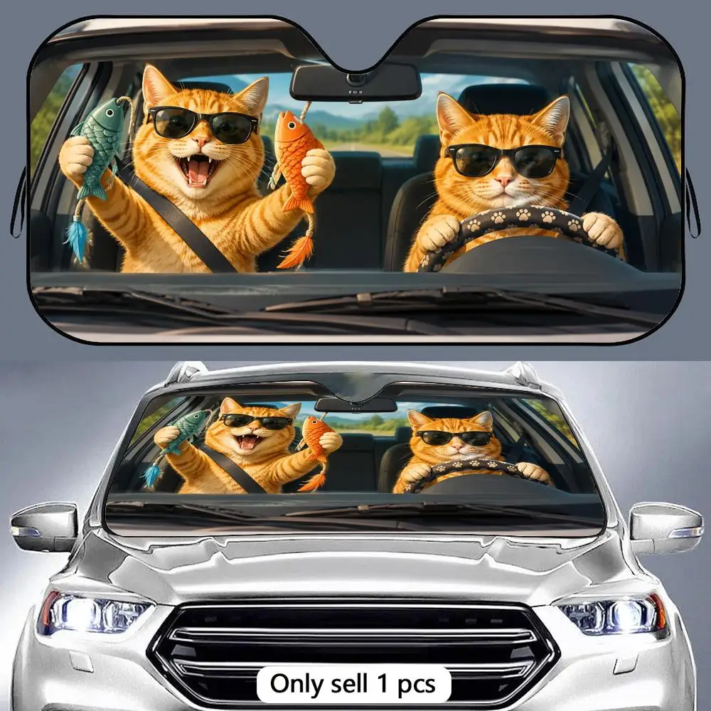 Joyful Animal Adventure Sun Visor Foldable Aluminum Foil Car Windshield Sun Shade - UV Protection & Heat Insulation Visor
Joyful Animal Adventure Sun Visor Foldable Aluminum Foil Car Windshield Sun Shade - UV Protection & Heat Insulation Visor