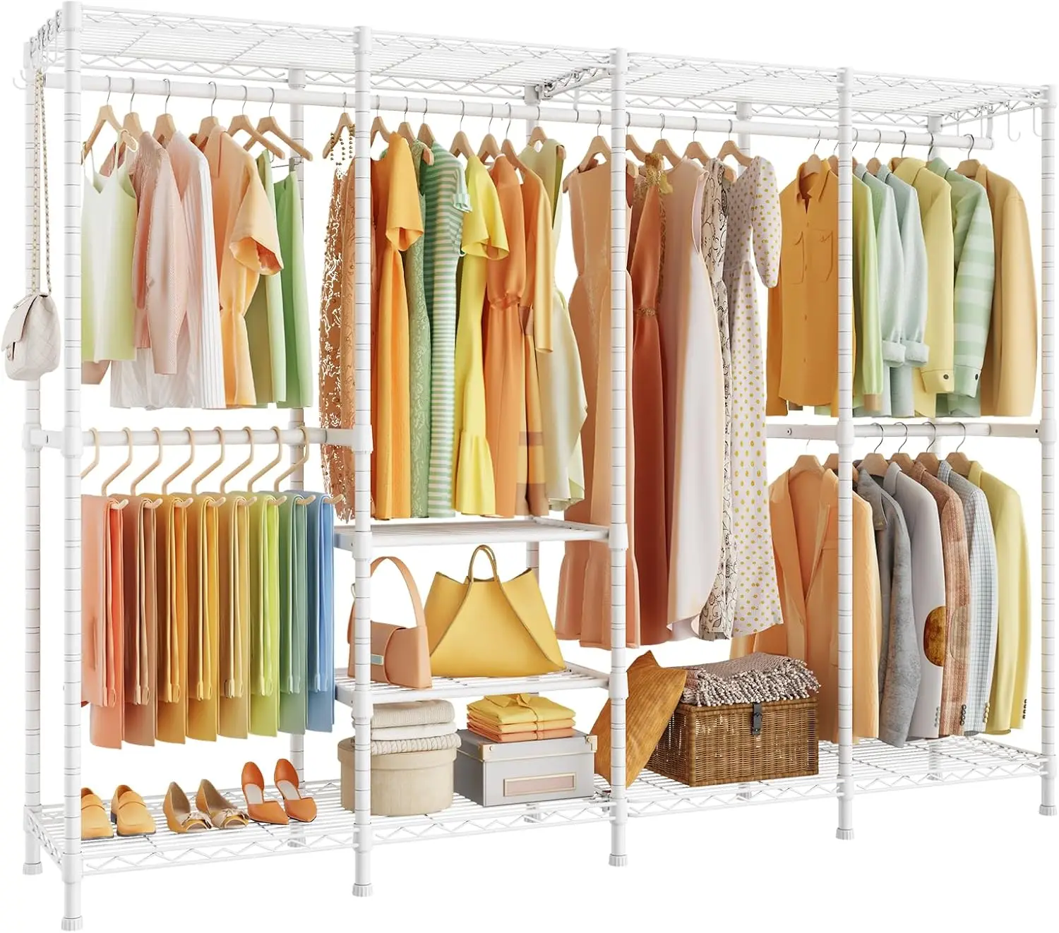 HOME H41 Garment Rack Heavy Duty Clothes Rack, Clothing Racks for Hanging Clothes, Extra Large Freestanding Portable Closet W
HOME H41 Garment Rack Heavy Duty Clothes Rack, Clothing Racks for Hanging Clothes, Extra Large Freestanding Portable Closet W
