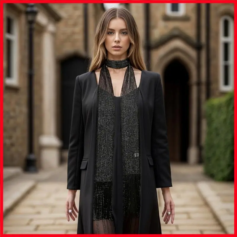 F3MF Elegant Long Neck Scarf for Casual Party Wear Shining Color Scarves Long Hairtie Hair Wrap Neckwear for Evening Dress
F3MF Elegant Long Neck Scarf for Casual Party Wear Shining Color Scarves Long Hairtie Hair Wrap Neckwear for Evening Dress