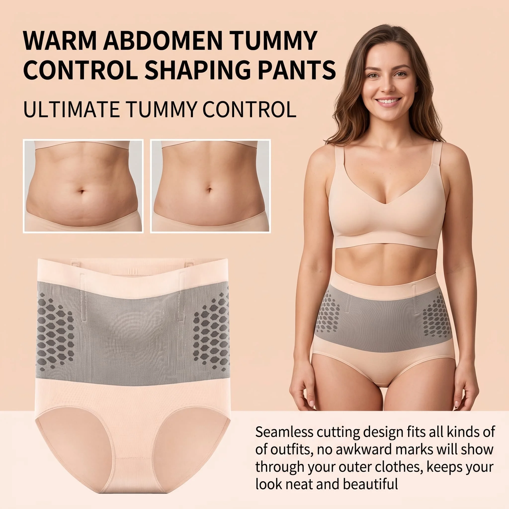 High Waist Tummy Control Shapewear Panties For Women Seamless Body Shaping Underwear Abdomen Slimming Breathable Stretch Briefs
High Waist Tummy Control Shapewear Panties For Women Seamless Body Shaping Underwear Abdomen Slimming Breathable Stretch Briefs