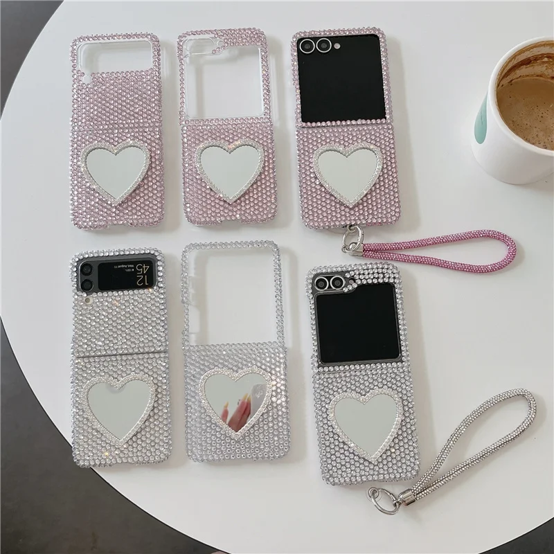 Fashion Crystal Pink Rhinestone Phone Case For Samsung Galaxy Z Flip 7 FE 6 5 4 3 Flip6 Flip7 ZFlip5 Cover with Chain Cute Cases
Fashion Crystal Pink Rhinestone Phone Case For Samsung Galaxy Z Flip 7 FE 6 5 4 3 Flip6 Flip7 ZFlip5 Cover with Chain Cute Cases