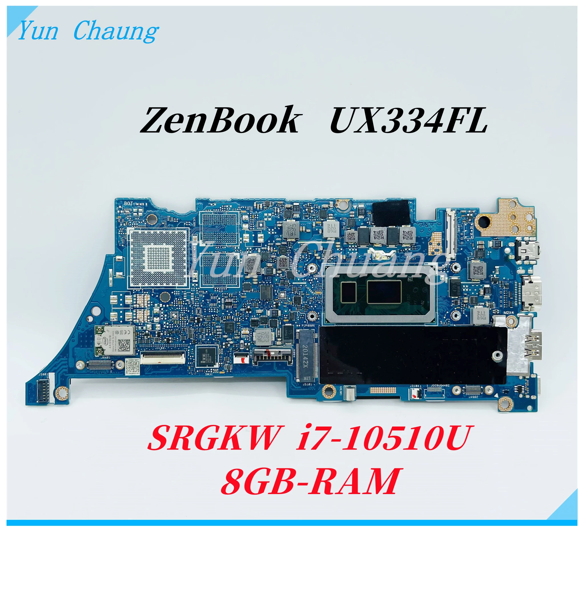 Материнская плата для ноутбука UX334FL, модель REV:2.0 Материнская плата ASUS ZenBook 13 UX334FAC UX334FLC UX334FL UX334F с процессором i5-10210U 8GB-RAM
Материнская плата для ноутбука UX334FL, модель REV:2.0 Материнская плата ASUS ZenBook 13 UX334FAC UX334FLC UX334FL UX334F с процессором i5-10210U 8GB-RAM