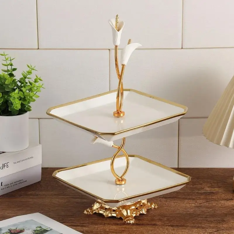 G6KF Porcelain Snacks Platter 2 Tiers Dessert Serving Tray For Wedding Parties Table
G6KF Porcelain Snacks Platter 2 Tiers Dessert Serving Tray For Wedding Parties Table