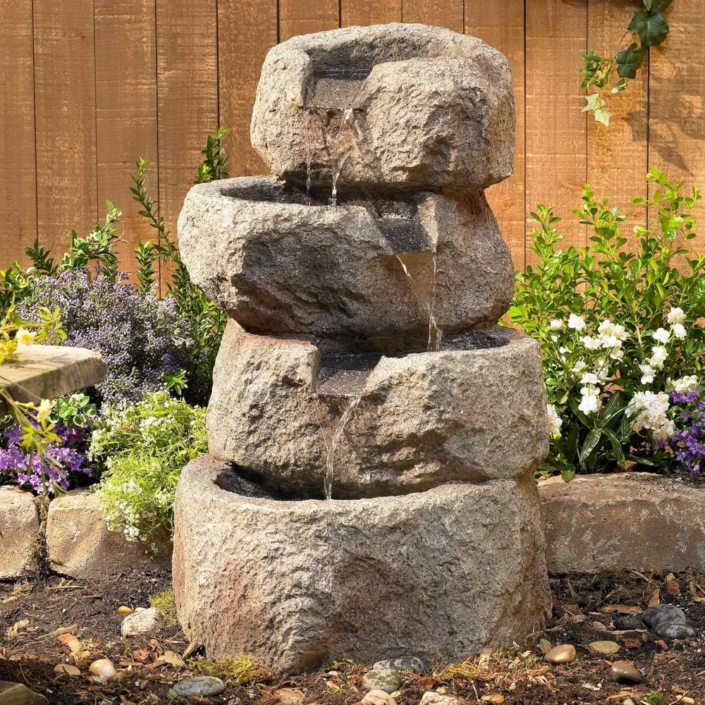 Glacial Rock Zen 30" High Large Rustic Indoor Outdoor Decor Faux Stone Floor Fountain with Light LED Standing, Customized
Glacial Rock Zen 30" High Large Rustic Indoor Outdoor Decor Faux Stone Floor Fountain with Light LED Standing, Customized
