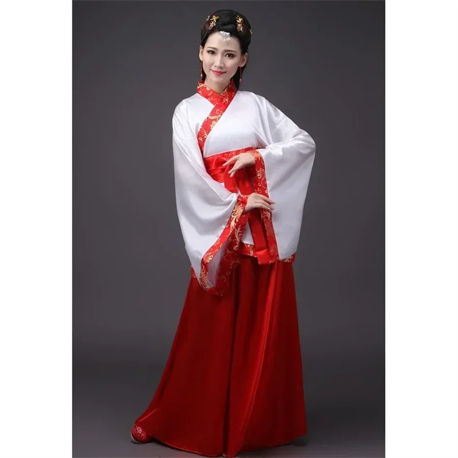 Hanfu tradicional chino para mujer, bordado, trajes actuación escenario, traje Tang Año Nuevo, traje Baile Folclóric
Hanfu tradicional chino para mujer, bordado, trajes actuación escenario, traje Tang Año Nuevo, traje Baile Folclóric