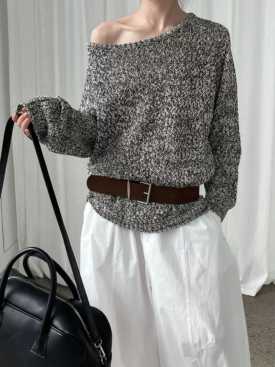 LZoo Korean Sle Lazy oulder Knitted Sweater with Waist Belt Irregular Hollow out Floral Pattern Women's Autumn Faion
LZoo Korean Sle Lazy oulder Knitted Sweater with Waist Belt Irregular Hollow out Floral Pattern Women's Autumn Faion