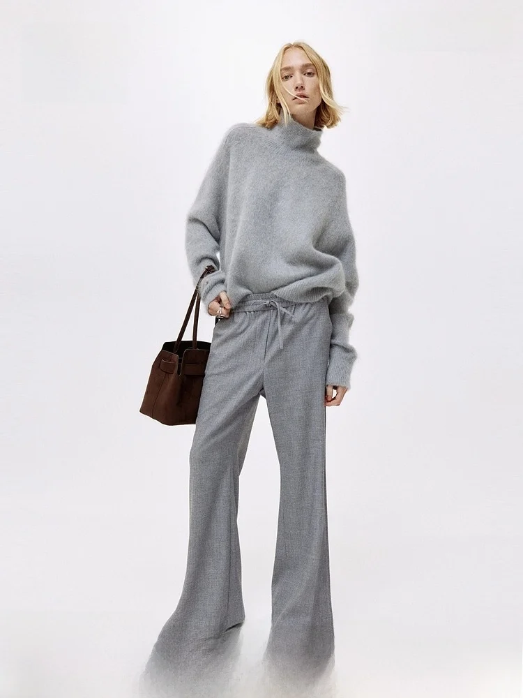 H&M Women's High Ne Knitted Sweater Spring Row Series Mouton Warmth Wool Nylon Spandex Casual Sle Big Size
H&M Women's High Ne Knitted Sweater Spring Row Series Mouton Warmth Wool Nylon Spandex Casual Sle Big Size