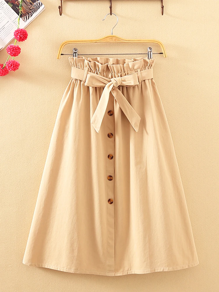 Summer Autumn Skirts Womens 2024 Midi Knee Length Korean Elegant Button High Waist Skirt Female Pleated School Skirt
Summer Autumn Skirts Womens 2024 Midi Knee Length Korean Elegant Button High Waist Skirt Female Pleated School Skirt