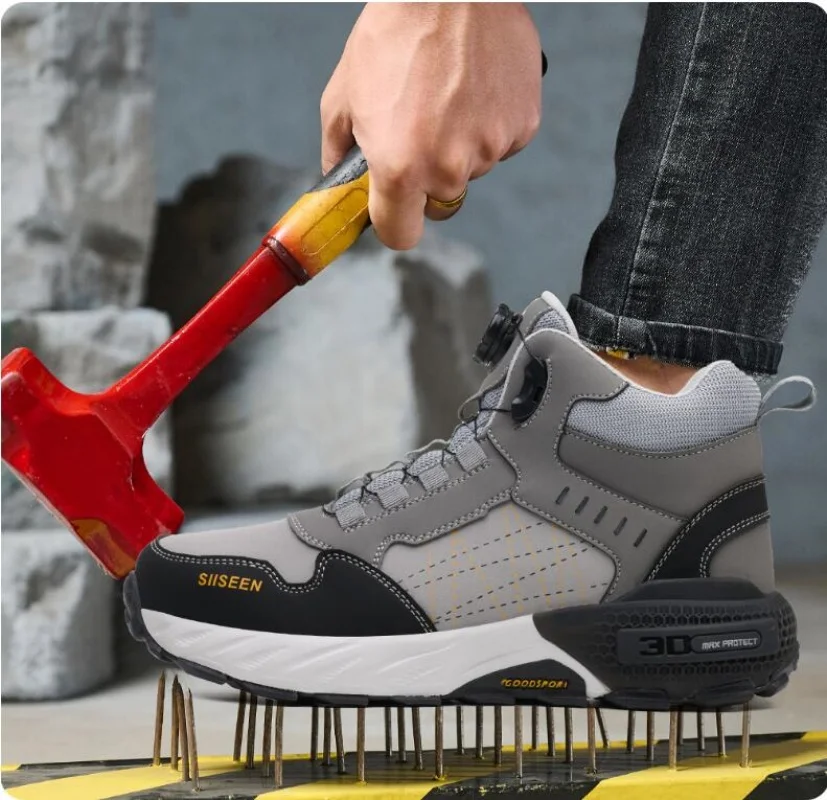 Black Leather Safety Shoes Security Boots Men's Security-Protection Industrial Safety Boots Man For Work Men Shoes Industrial
Black Leather Safety Shoes Security Boots Men's Security-Protection Industrial Safety Boots Man For Work Men Shoes Industrial