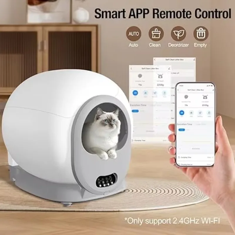 STLF Super Large Tuya APP Controlled Smart Self-Cleaning Cat Toilet LitterS Box Easy Plastic Cat LitterS Accessories Low Price
STLF Super Large Tuya APP Controlled Smart Self-Cleaning Cat Toilet LitterS Box Easy Plastic Cat LitterS Accessories Low Price