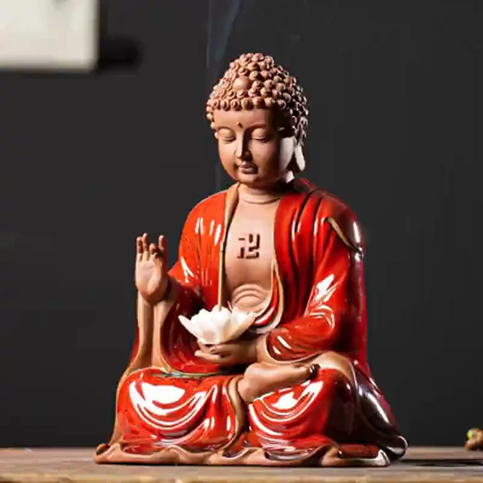New Chinese Ceramic Sakyamuni Buddha Ornaments Buddha Statue Of Tathagata Home Decoration Crafts Buddhist Offering Ornaments
New Chinese Ceramic Sakyamuni Buddha Ornaments Buddha Statue Of Tathagata Home Decoration Crafts Buddhist Offering Ornaments