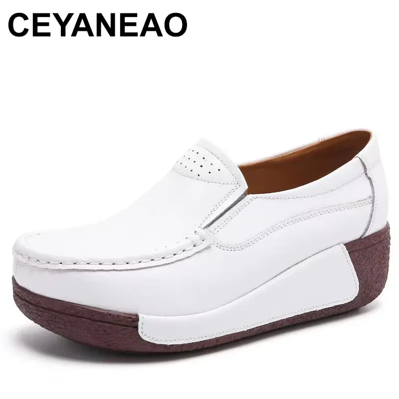 2025 Women Flats Comfortable Loafers Shoes Woman Breathable Leather Sneakers Women Fashion Black Soft Casual Shoes Female
2025 Women Flats Comfortable Loafers Shoes Woman Breathable Leather Sneakers Women Fashion Black Soft Casual Shoes Female