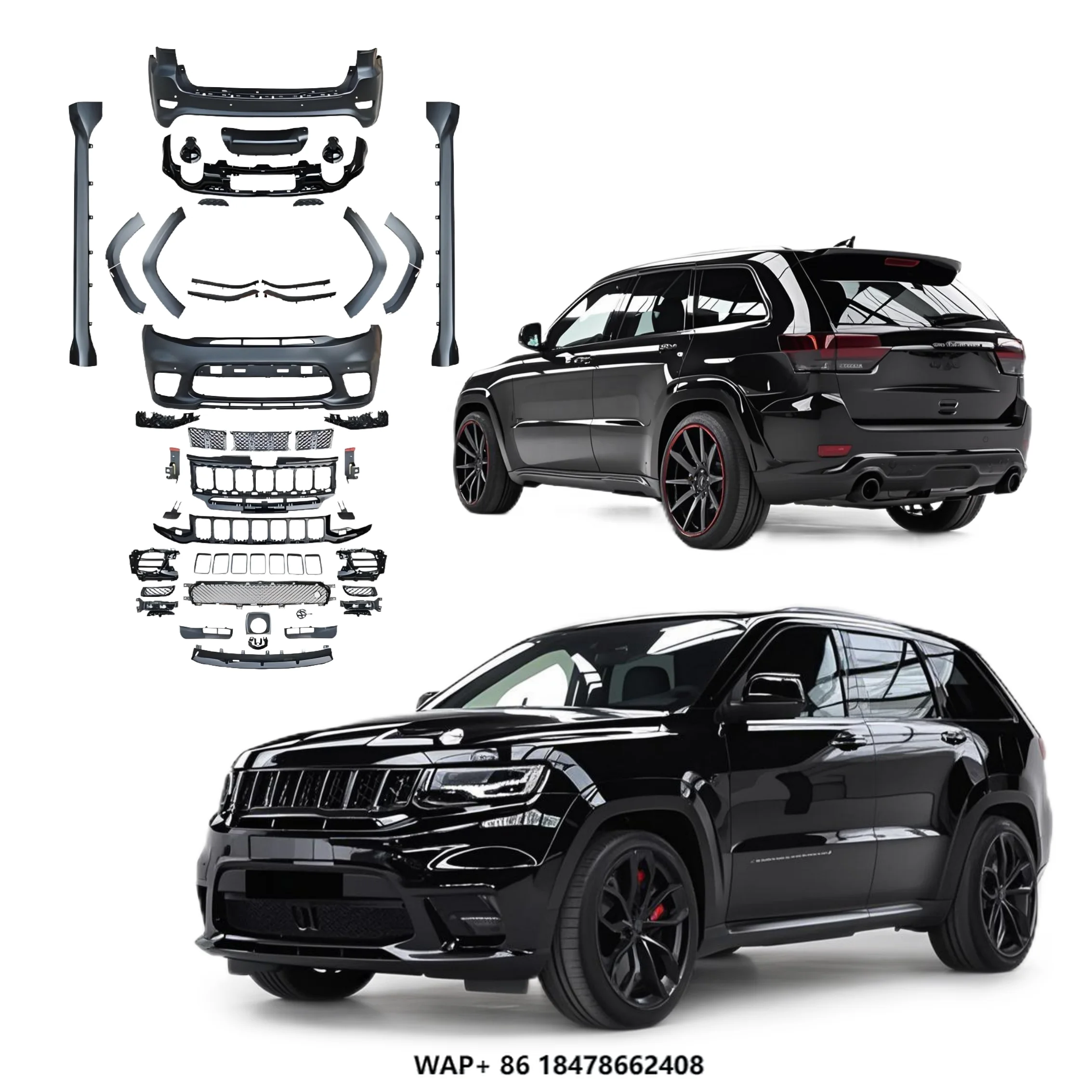 Bodykit for SRT8 for Jeep Grand Cherokee 2013-2021 Upgrade to SRT-8 High Quality Grille Bumper Side Skirts Exterior Accessories
Bodykit for SRT8 for Jeep Grand Cherokee 2013-2021 Upgrade to SRT-8 High Quality Grille Bumper Side Skirts Exterior Accessories