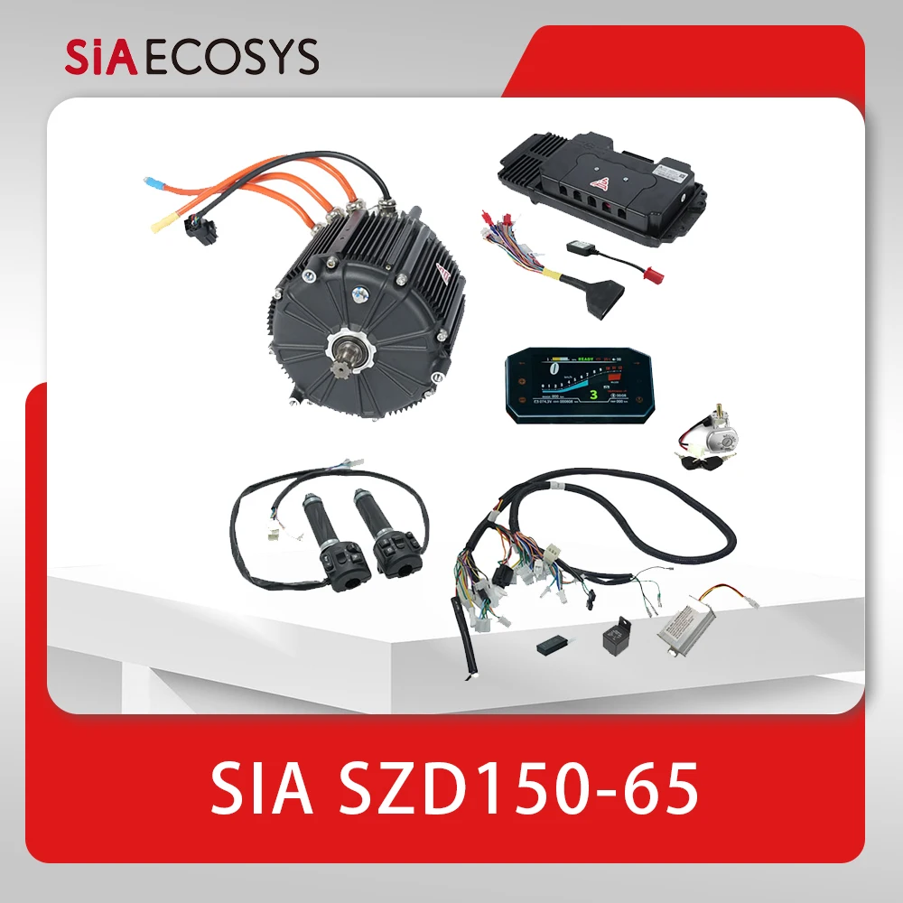 SIA SZD150-65 Motorcycle Kit 72V 6000W 96V 8000W Ebike Electric Mid Drive Motor Kit with Fardriver ND72680B/ND96680B Controller
SIA SZD150-65 Motorcycle Kit 72V 6000W 96V 8000W Ebike Electric Mid Drive Motor Kit with Fardriver ND72680B/ND96680B Controller