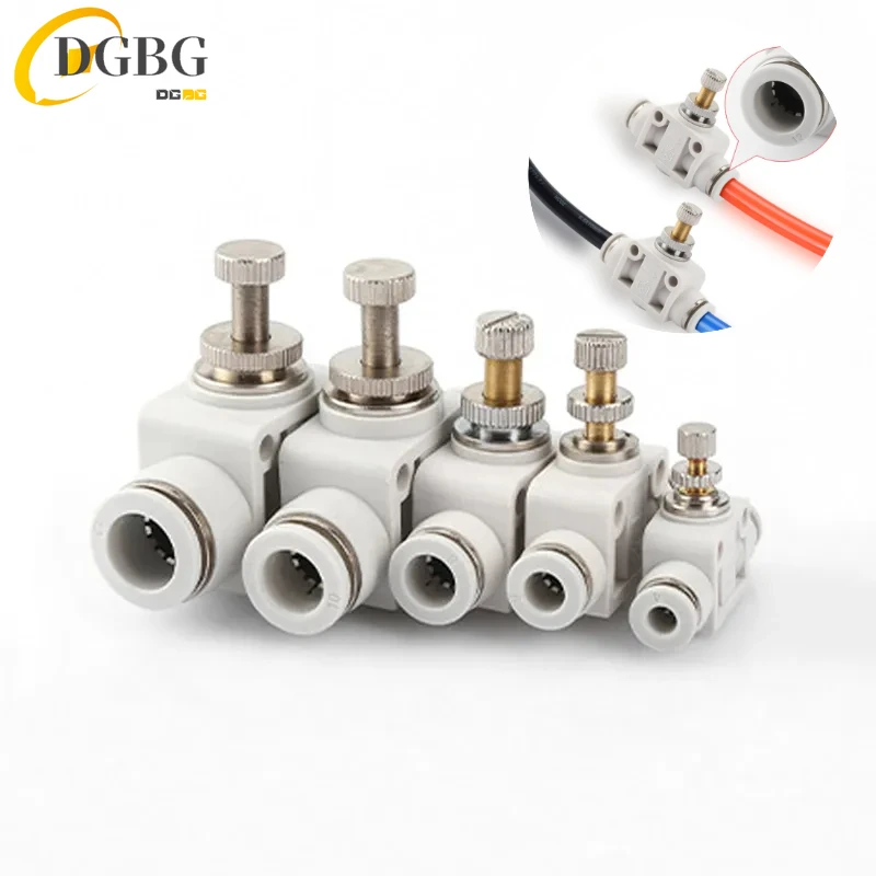 Pneumatic throttle valve SA-4/6/8/10/12mm Pneumatic Air Connector Fitting Control Valve OD Hose Plastic Push In
Pneumatic throttle valve SA-4/6/8/10/12mm Pneumatic Air Connector Fitting Control Valve OD Hose Plastic Push In