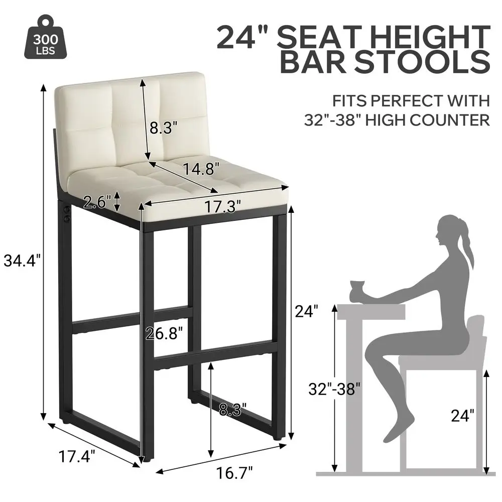 Bar Stools Set of 6, Modern Faux Leather Counter Height Bar Stools with Low Back and Footrest, Sturdy Thickened Metal Leg, ho
Bar Stools Set of 6, Modern Faux Leather Counter Height Bar Stools with Low Back and Footrest, Sturdy Thickened Metal Leg, ho