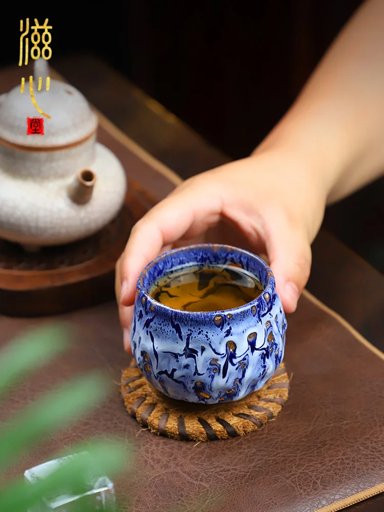 High-End Jianzhan Cup Outline Ceramics Stoneware Handmade Tea Temmoku Glaze Japanese Set Bowl
High-End Jianzhan Cup Outline Ceramics Stoneware Handmade Tea Temmoku Glaze Japanese Set Bowl