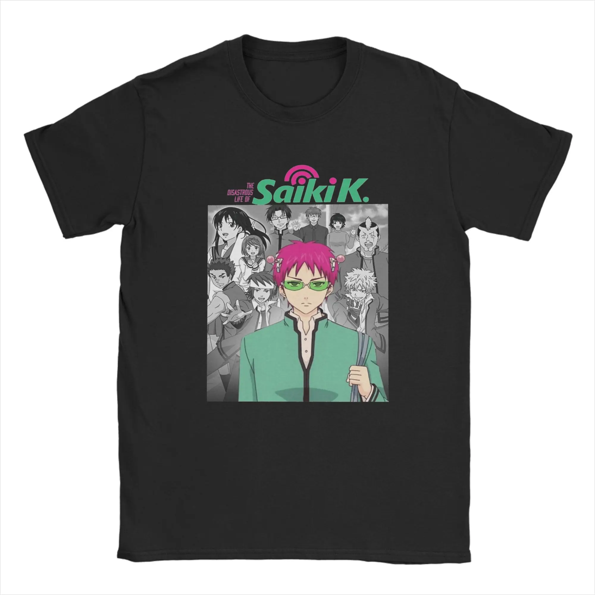 Винтажные футболки The Disastrous Life of Saiki K для женщин и мужчин, хлопковая футболка с круглым вырезом, аниме-плакат, топы с короткими рукавами
Винтажные футболки The Disastrous Life of Saiki K для женщин и мужчин, хлопковая футболка с круглым вырезом, аниме-плакат, топы с короткими рукавами