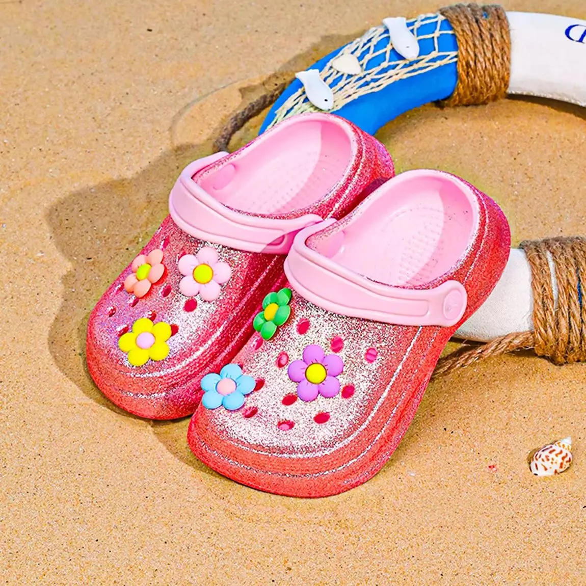 Kid's Glitter Clog and Mules, Lightweight EVA Garden Shoes, Non-Slip Sandals, Breathable Slip-On Shoes for Indoor Outdoor 168
Kid's Glitter Clog and Mules, Lightweight EVA Garden Shoes, Non-Slip Sandals, Breathable Slip-On Shoes for Indoor Outdoor 168