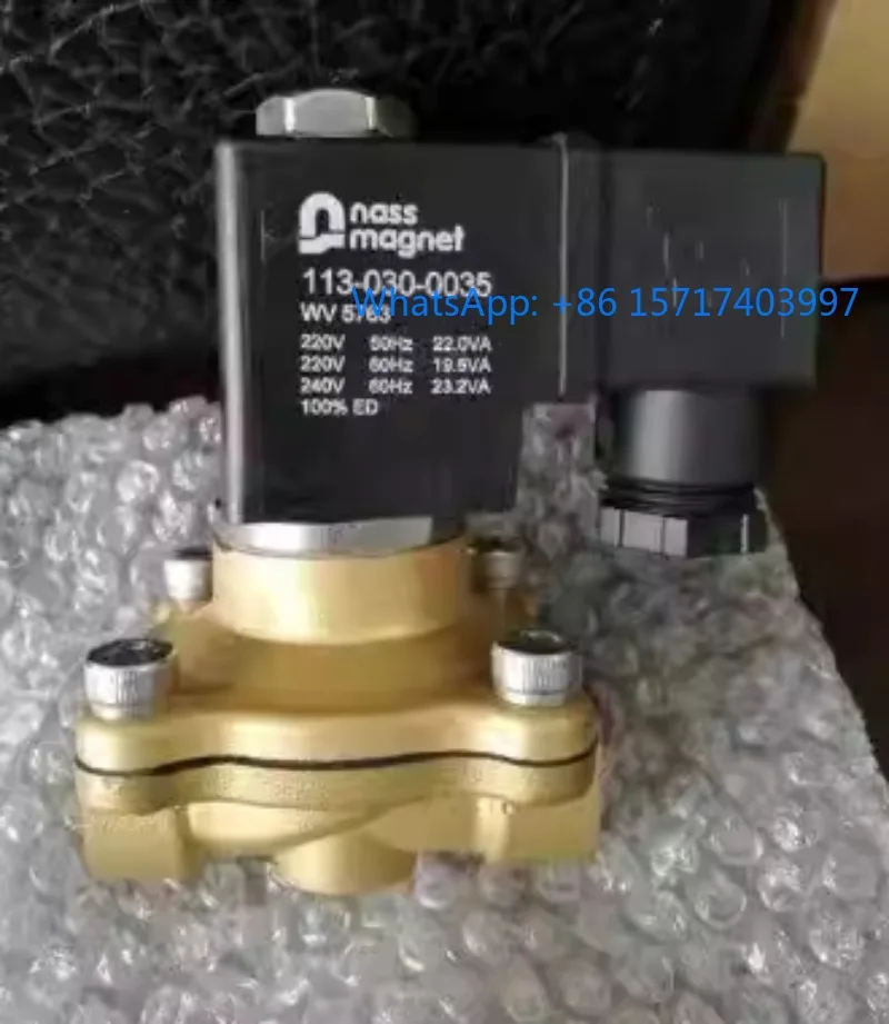 NASS solenoid valve 113-030-0035WV5763 0543 00.1-00 BV5763
NASS solenoid valve 113-030-0035WV5763 0543 00.1-00 BV5763