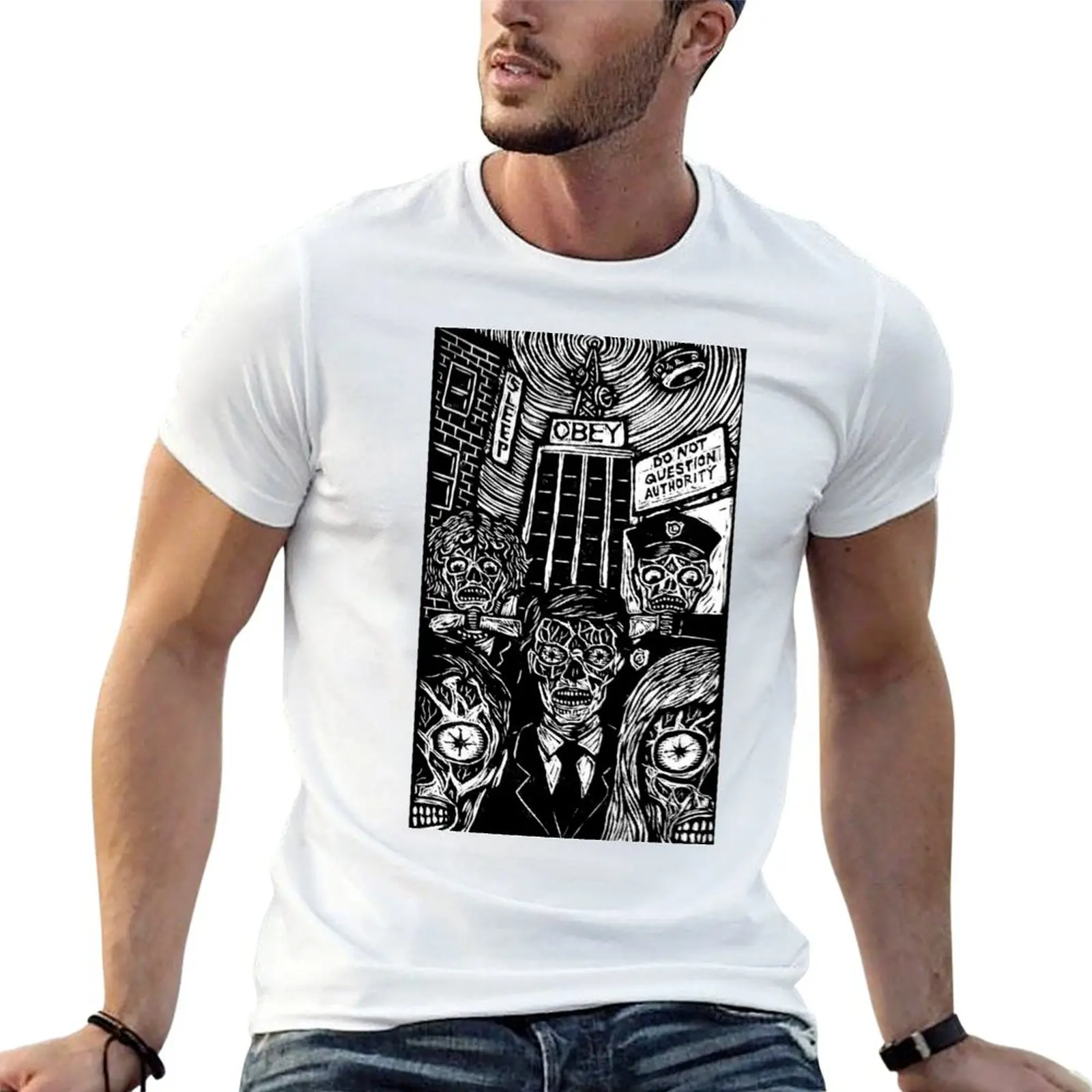 They Live Artwork T-Shirt man t shirts for men casual t shirts for man cotton funny t shirts cotton 100% T-shirt
They Live Artwork T-Shirt man t shirts for men casual t shirts for man cotton funny t shirts cotton 100% T-shirt
