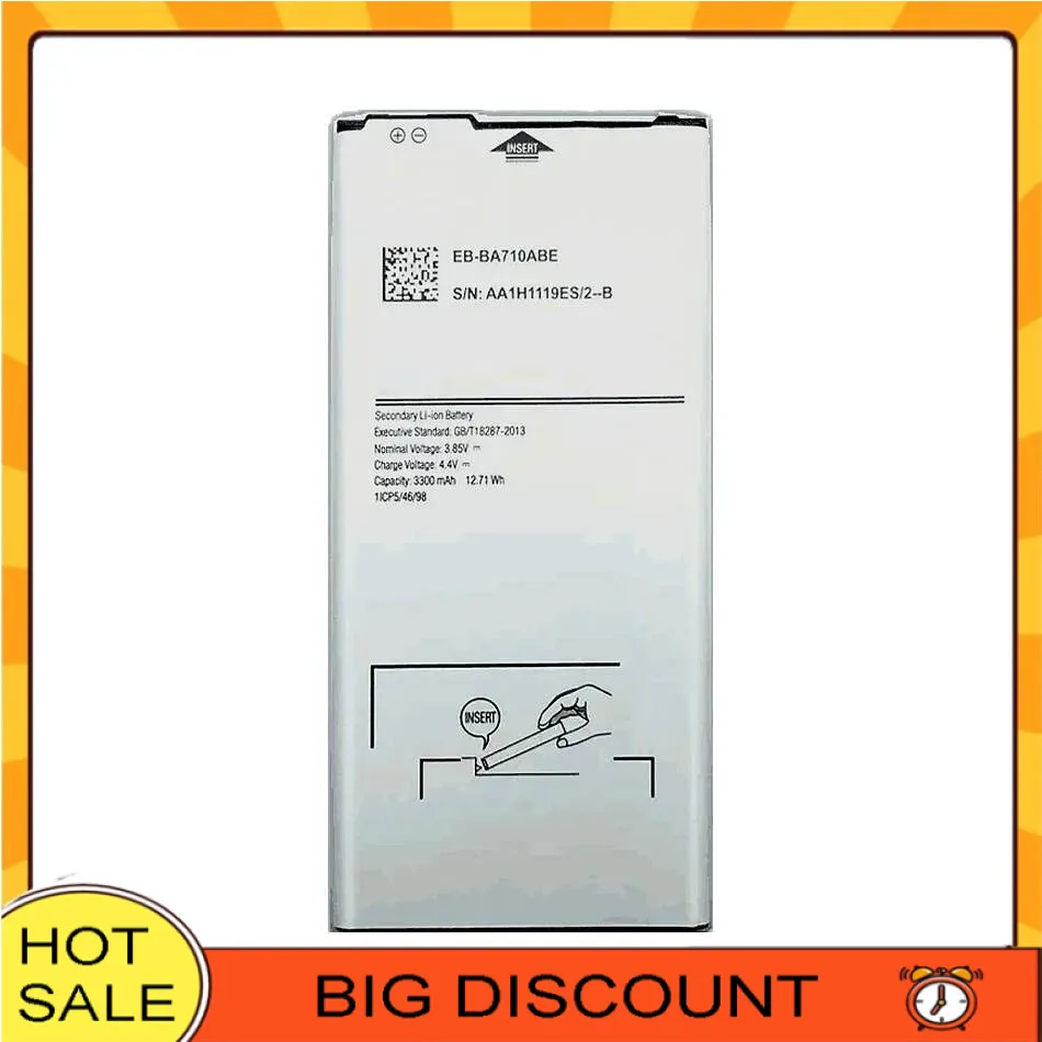 Mobile Phone Battery EB-BA710ABE 3300Mah For Samsung Galaxy A7 2016 Edition A710 SM A710F A7100 A7109 EB BA710ABE
Mobile Phone Battery EB-BA710ABE 3300Mah For Samsung Galaxy A7 2016 Edition A710 SM A710F A7100 A7109 EB BA710ABE