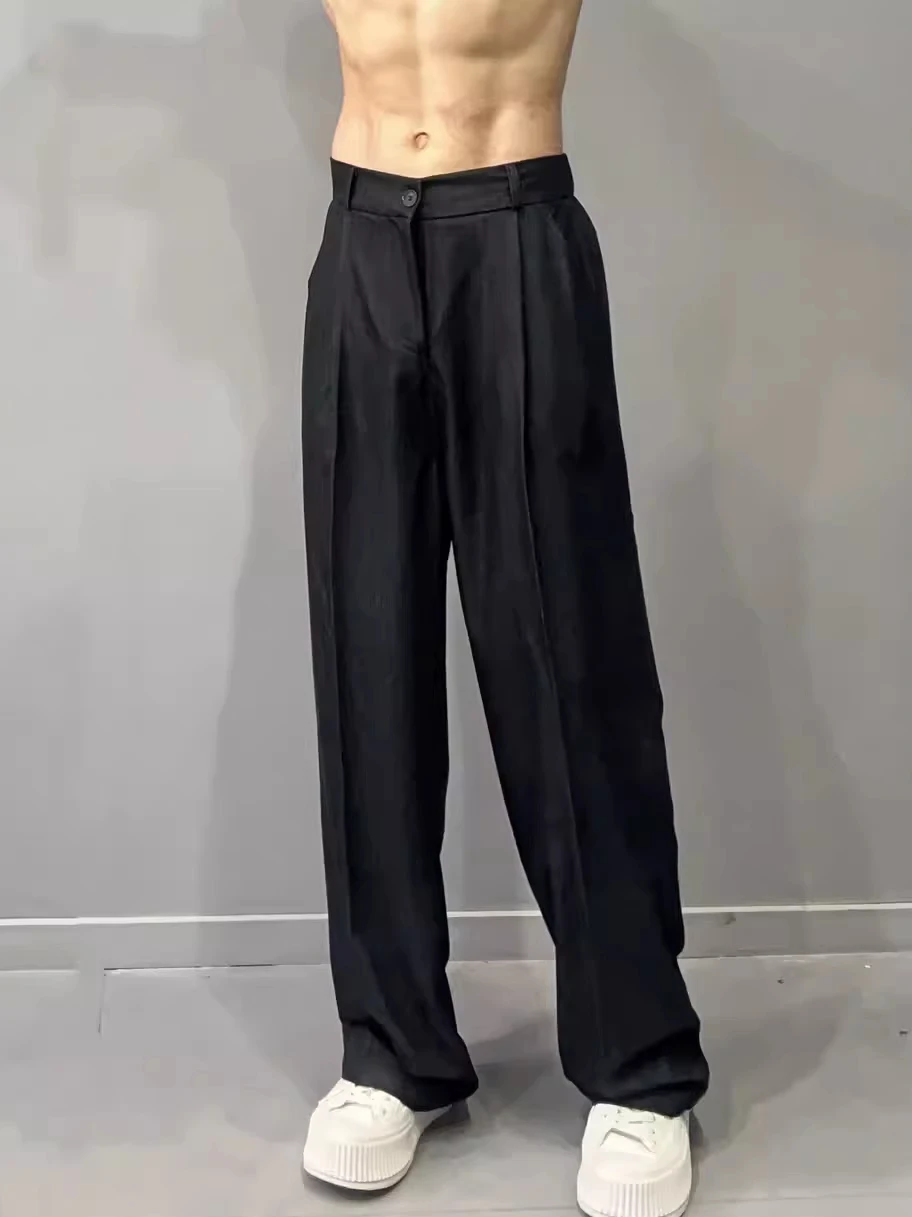 American Sle Hard Man Iron Free Ice Silk Men's Loose Straight Leg Pants Elastic Waist Casual Long Trousers Youth Faion
American Sle Hard Man Iron Free Ice Silk Men's Loose Straight Leg Pants Elastic Waist Casual Long Trousers Youth Faion
