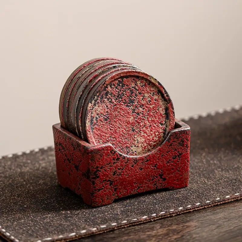 Shangqi Old Rock Mud Mountain Red Ferruginous Glaze Cup Mat Set Retro Tea Tray Cup Holder Heat Insulation Tea Ceremony Storage
Shangqi Old Rock Mud Mountain Red Ferruginous Glaze Cup Mat Set Retro Tea Tray Cup Holder Heat Insulation Tea Ceremony Storage