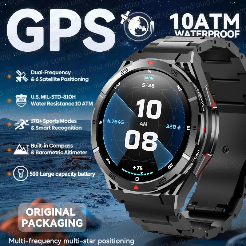 New Swim Waterproof Smart Watch 1.43" AMOLED Display 24h Health Monitor 500mAh Battery Life GPS Sports Smart Watches For HUAWEI
New Swim Waterproof Smart Watch 1.43" AMOLED Display 24h Health Monitor 500mAh Battery Life GPS Sports Smart Watches For HUAWEI