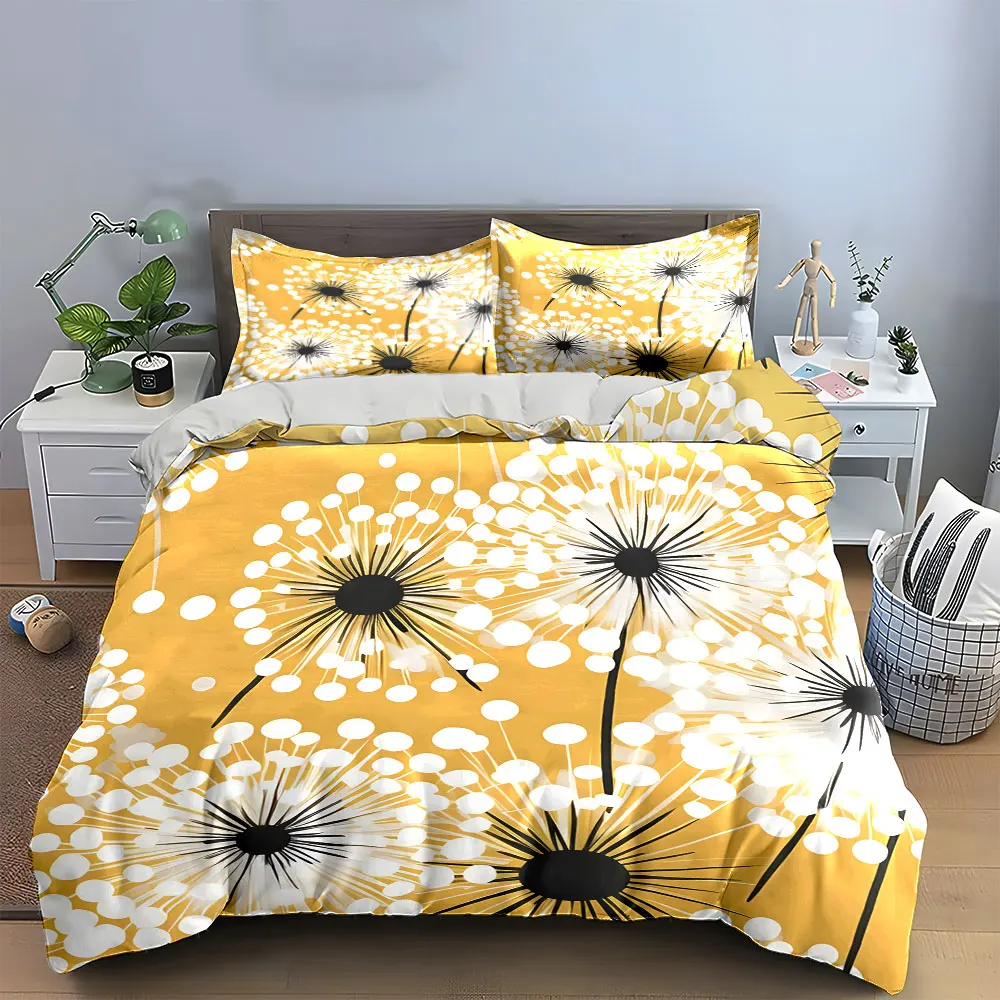 "Dandelion Pattern Decorative Set" Bedding Set with 1 Duvet Cover 2 Pillowcases Single Double King Queen, Gift
"Dandelion Pattern Decorative Set" Bedding Set with 1 Duvet Cover 2 Pillowcases Single Double King Queen, Gift