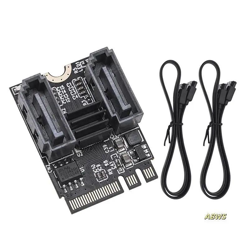 Адаптер M2 к SATA3.0 Riser Card 6 Гбит/с Конвертер M.2 Key-M PCIE к двойной карте расширения SATA 3.0 Чип JMB582
Адаптер M2 к SATA3.0 Riser Card 6 Гбит/с Конвертер M.2 Key-M PCIE к двойной карте расширения SATA 3.0 Чип JMB582