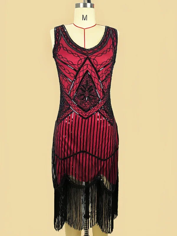 Летнее вечернее платье с бахромой и блестками, банкетное платье без рукавов 1920-х годов, костюм для латинских танцев
Летнее вечернее платье с бахромой и блестками, банкетное платье без рукавов 1920-х годов, костюм для латинских танцев