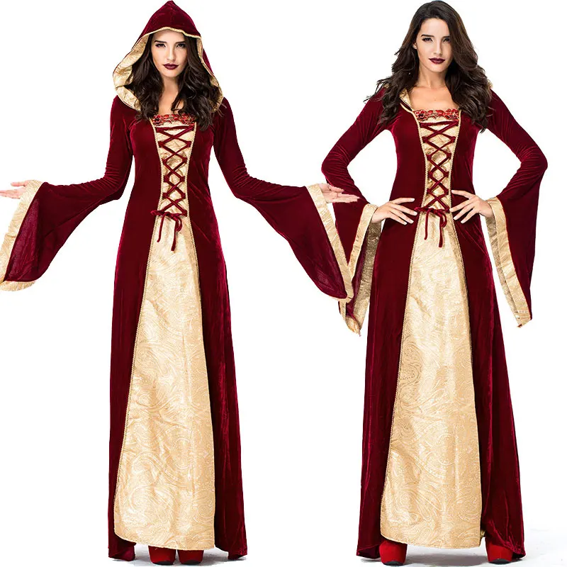 Medieval Renaissance Velvet Long Dress Halloween Cosplay Costume Long Bell Sleeve Carnival Vintage Retro Ball Gowns
Medieval Renaissance Velvet Long Dress Halloween Cosplay Costume Long Bell Sleeve Carnival Vintage Retro Ball Gowns