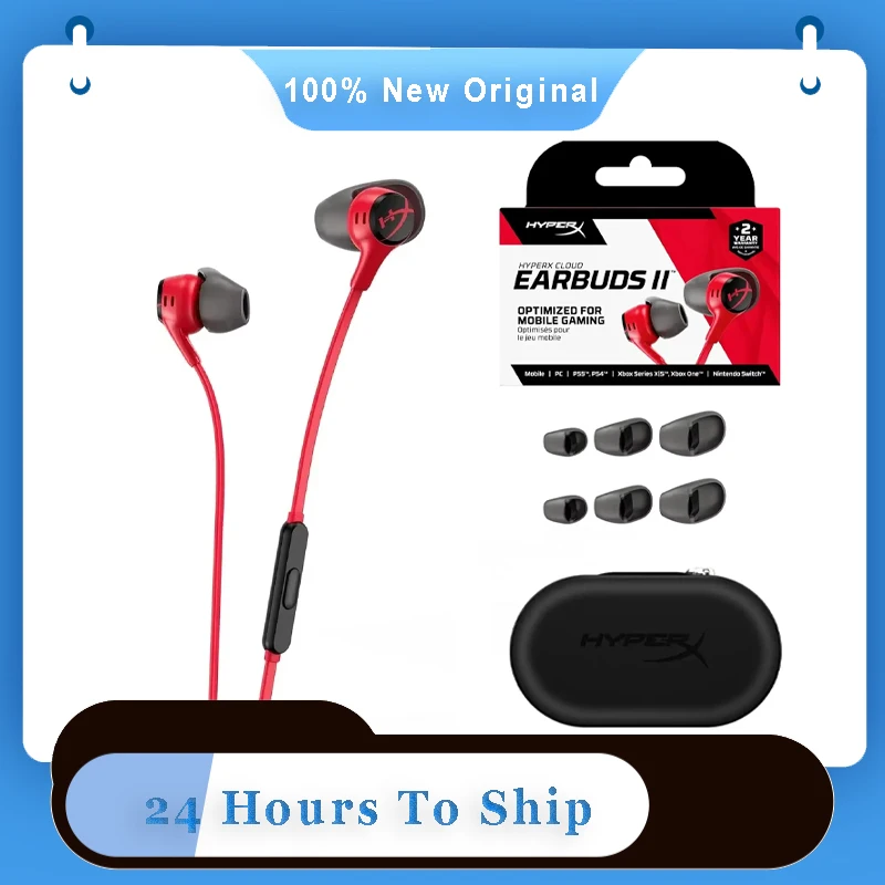 Игровые наушники HyperX Cloud Earbuds II 2, погружные проводные наушники-вкладыши с микрофоном для телефона, PS4, PS5, Xbox Series
Игровые наушники HyperX Cloud Earbuds II 2, погружные проводные наушники-вкладыши с микрофоном для телефона, PS4, PS5, Xbox Series