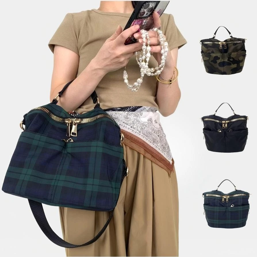 Ladies' fashionable casual large capacity shoulder bag, retro street style city bag, front pocket simple handbag
Ladies' fashionable casual large capacity shoulder bag, retro street style city bag, front pocket simple handbag