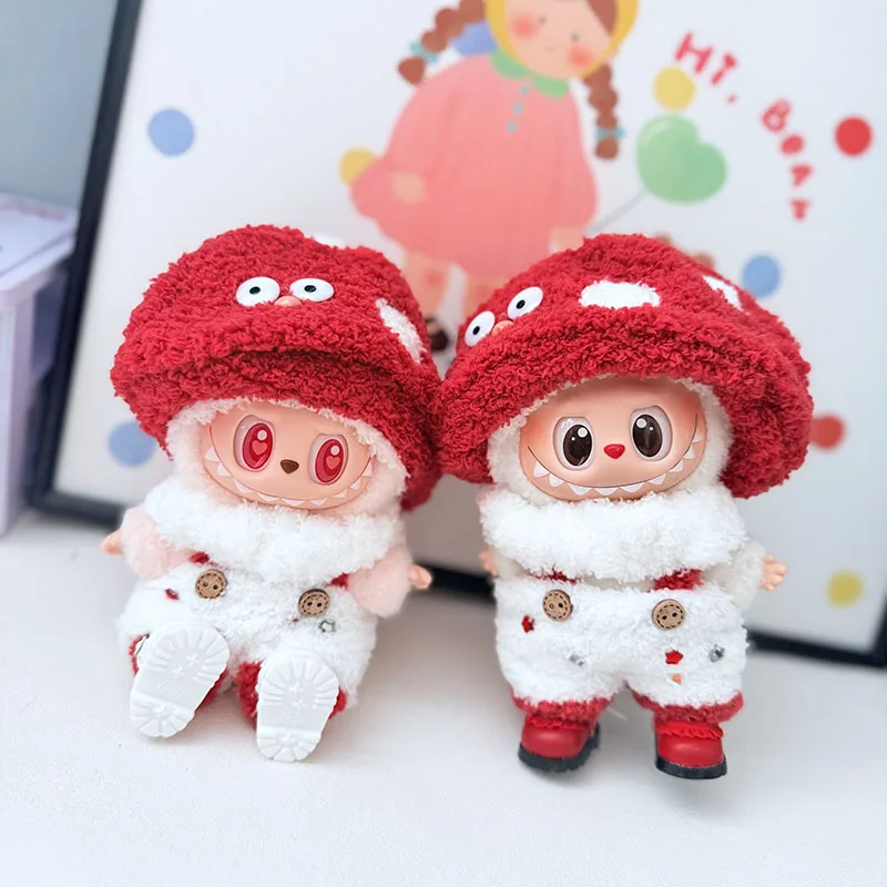 Одежда для кукол, подходящая Labubu V1v2v3, одежда с большими глазами, комбинезон с грибами, креативный дизайн, милый мультфильм ручной работы, детские подарочные игрушки
Одежда для кукол, подходящая Labubu V1v2v3, одежда с большими глазами, комбинезон с грибами, креативный дизайн, милый мультфильм ручной работы, детские подарочные игрушки