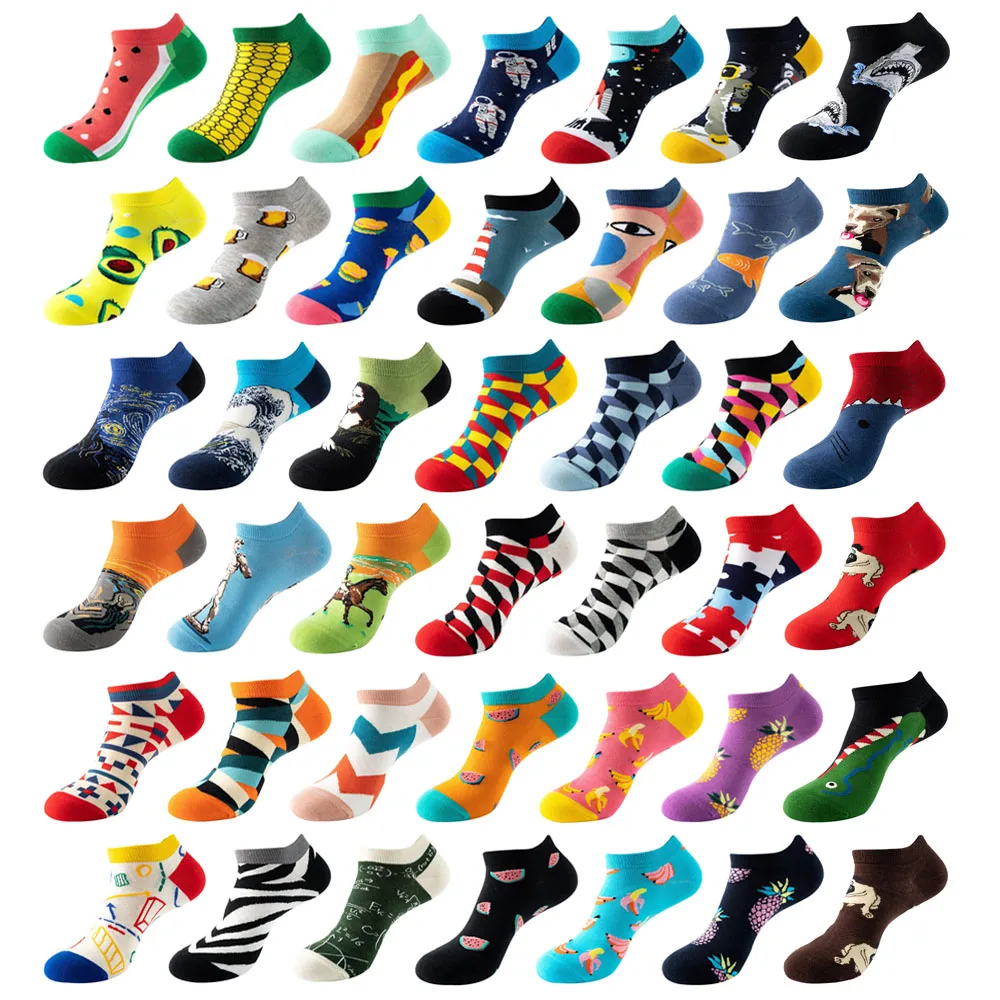 6 Pairs Fashion Colorful Harajuku Cute Unisex Casual Socks Funny Women Short Socks
6 Pairs Fashion Colorful Harajuku Cute Unisex Casual Socks Funny Women Short Socks