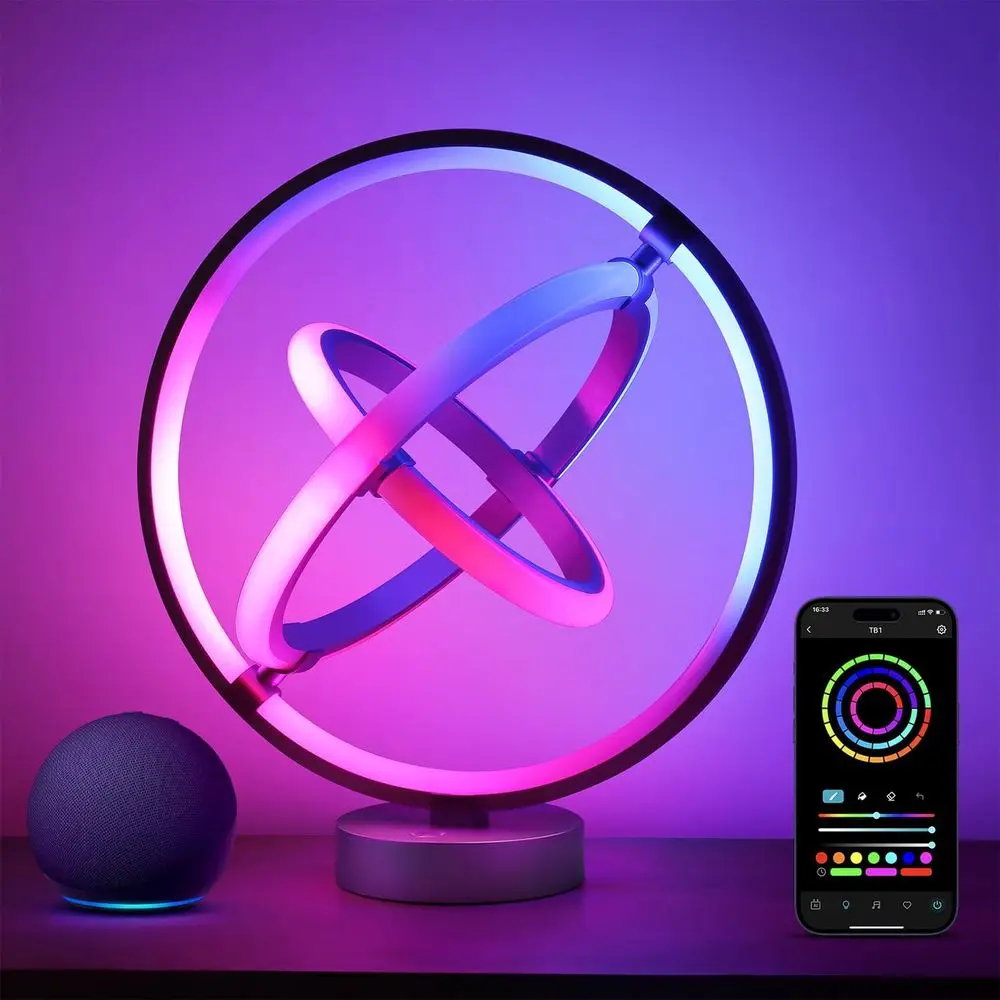 AI-Powered RGB+IC Smart Desk Lamp with Color Changing, Alexa Compatible, Music Sync, DIY Scenes, and App Control for Ambient Lig
AI-Powered RGB+IC Smart Desk Lamp with Color Changing, Alexa Compatible, Music Sync, DIY Scenes, and App Control for Ambient Lig