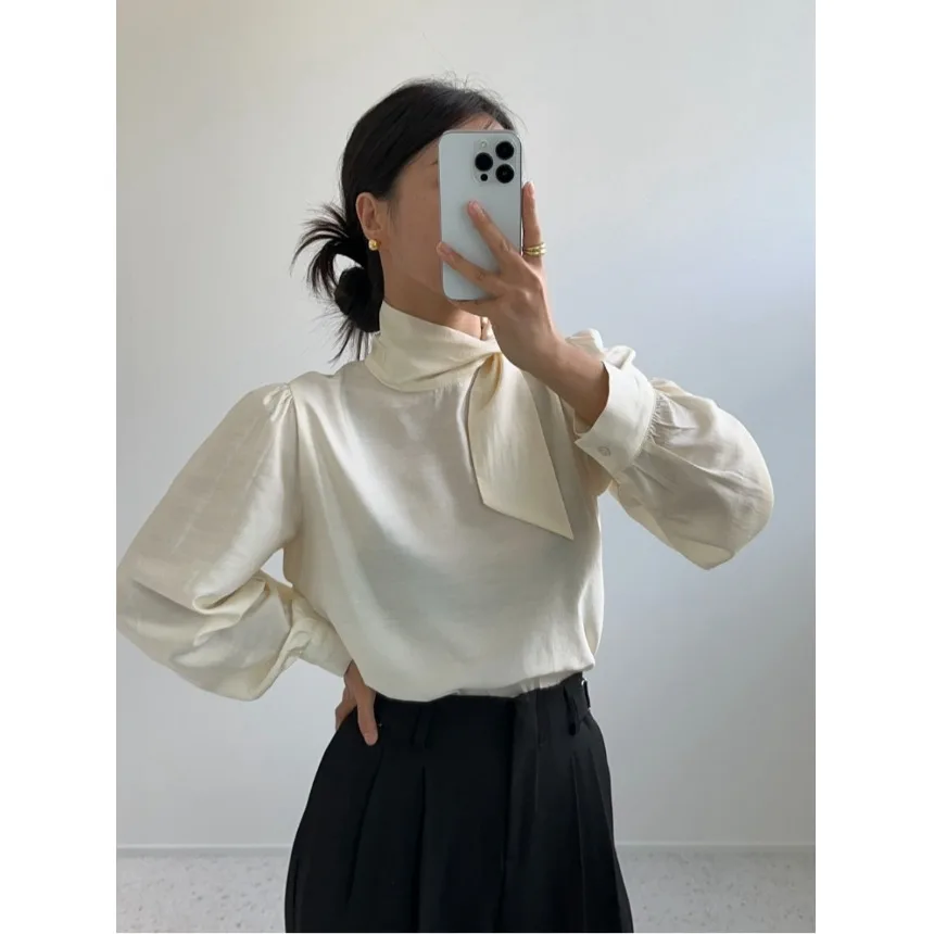 2026 Summer New Korean Style Chic Casual Fashion Women's Shirt with Sash Versatile Straight Cut Long Sleeve Breathable Skin-F...
2026 Summer New Korean Style Chic Casual Fashion Women's Shirt with Sash Versatile Straight Cut Long Sleeve Breathable Skin-F...