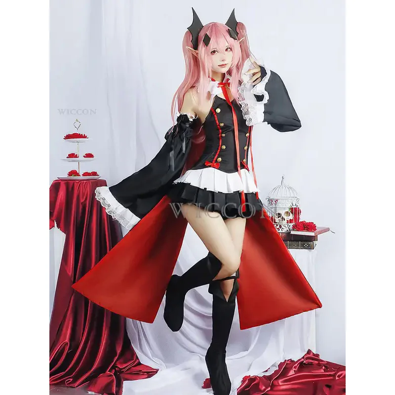 Костюм для косплея серофа из конца Овари no Seraph Krul Tepes, парик для косплея, аниме ведьма вампира, костюм на Хэллоуин для женщин
Костюм для косплея серофа из конца Овари no Seraph Krul Tepes, парик для косплея, аниме ведьма вампира, костюм на Хэллоуин для женщин