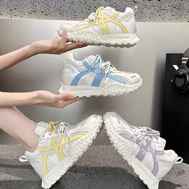 Women's Sport Shoes Thick Bottom Real Leather 8cm Net Face Agan New Style Dad Shoes Low Cut Casual Footwear Spring Season
Women's Sport Shoes Thick Bottom Real Leather 8cm Net Face Agan New Style Dad Shoes Low Cut Casual Footwear Spring Season