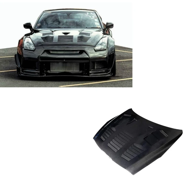 New Style Dry Carbon Fiber Engine Bonnet Lightweight Aerodynamic Exterior Tuning Parts Direct Fit GTR35
New Style Dry Carbon Fiber Engine Bonnet Lightweight Aerodynamic Exterior Tuning Parts Direct Fit GTR35