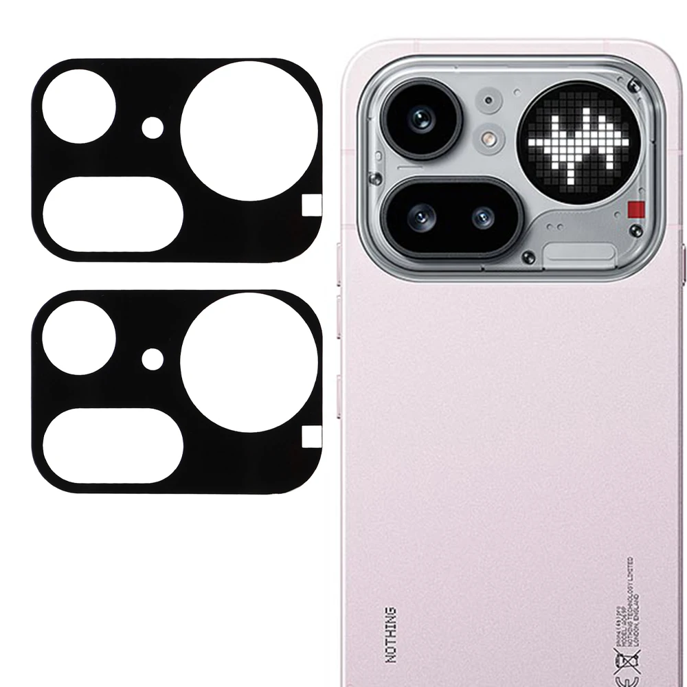 2Pcs For Nothing Phone (4a) Pro Full Coverage Camera Lens Protector Silk Printing Tempered Glass Lens Film 3D Arc Edge - Black
2Pcs For Nothing Phone (4a) Pro Full Coverage Camera Lens Protector Silk Printing Tempered Glass Lens Film 3D Arc Edge - Black