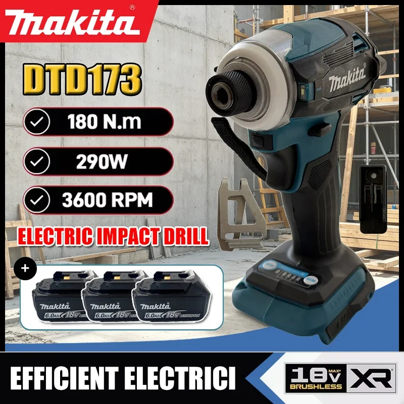 Makita DTD173 Brushless Electric Screwdriver Auto Repair Impact Screwdriver Batch 220N.m Electric Driver Tools For Makita 18V
Makita DTD173 Brushless Electric Screwdriver Auto Repair Impact Screwdriver Batch 220N.m Electric Driver Tools For Makita 18V