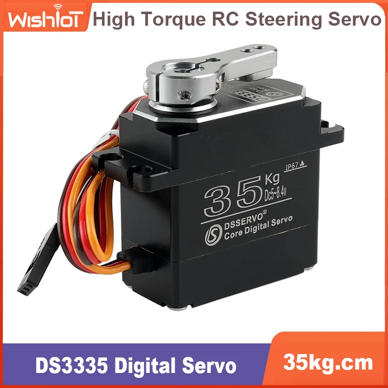 Цельнометаллический цифровой сервопривод 35 кг DS3335 180/270/360 градусов, угольная щетка, сервоприводы IP67, водонепроницаемый для радиоуправляемого робота, автомобиля
Цельнометаллический цифровой сервопривод 35 кг DS3335 180/270/360 градусов, угольная щетка, сервоприводы IP67, водонепроницаемый для радиоуправляемого робота, автомобиля