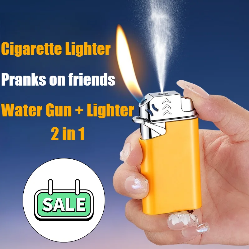 New Cigar Igniter Prank Friend Toys Inflatable Open Flame Lighter + Water Gun Windproof Cigarette Lighters & Smoking Accessories
New Cigar Igniter Prank Friend Toys Inflatable Open Flame Lighter + Water Gun Windproof Cigarette Lighters & Smoking Accessories
