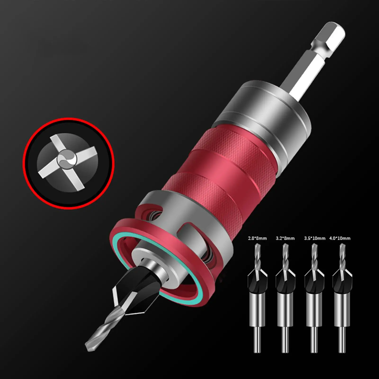 Countersink Drill Bit 7 Pieces/set Adjustable Depth Stop Woodworking Tools Quick Change Drilling Tool Kit For Wood MDF Plywood
Countersink Drill Bit 7 Pieces/set Adjustable Depth Stop Woodworking Tools Quick Change Drilling Tool Kit For Wood MDF Plywood
