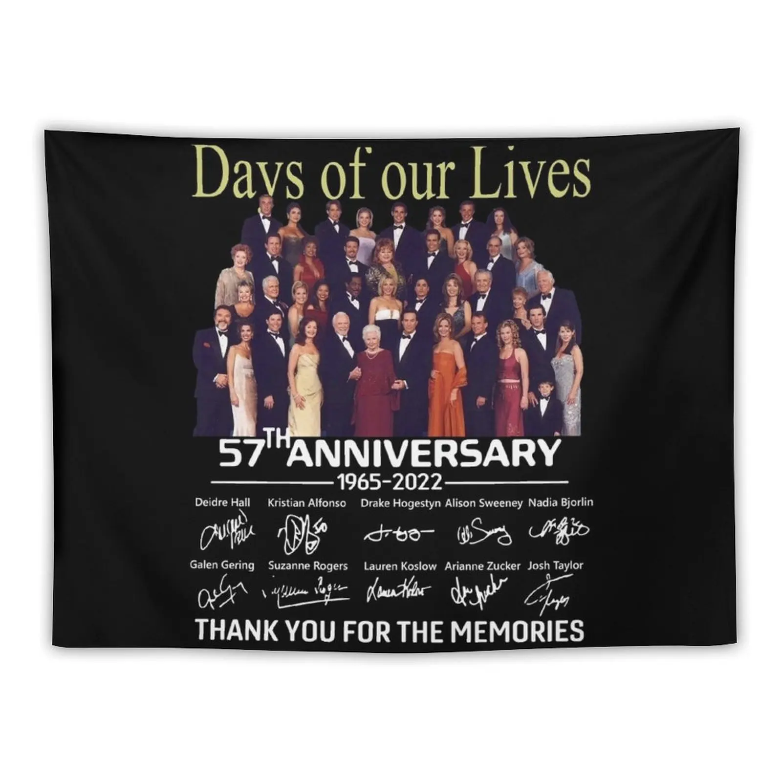 Days Of Our Lives 57Th Anniversary Tapestry Bedroom Decor Wall Carpet Wall Tapestries Tapete For The Wall Tapestry
Days Of Our Lives 57Th Anniversary Tapestry Bedroom Decor Wall Carpet Wall Tapestries Tapete For The Wall Tapestry