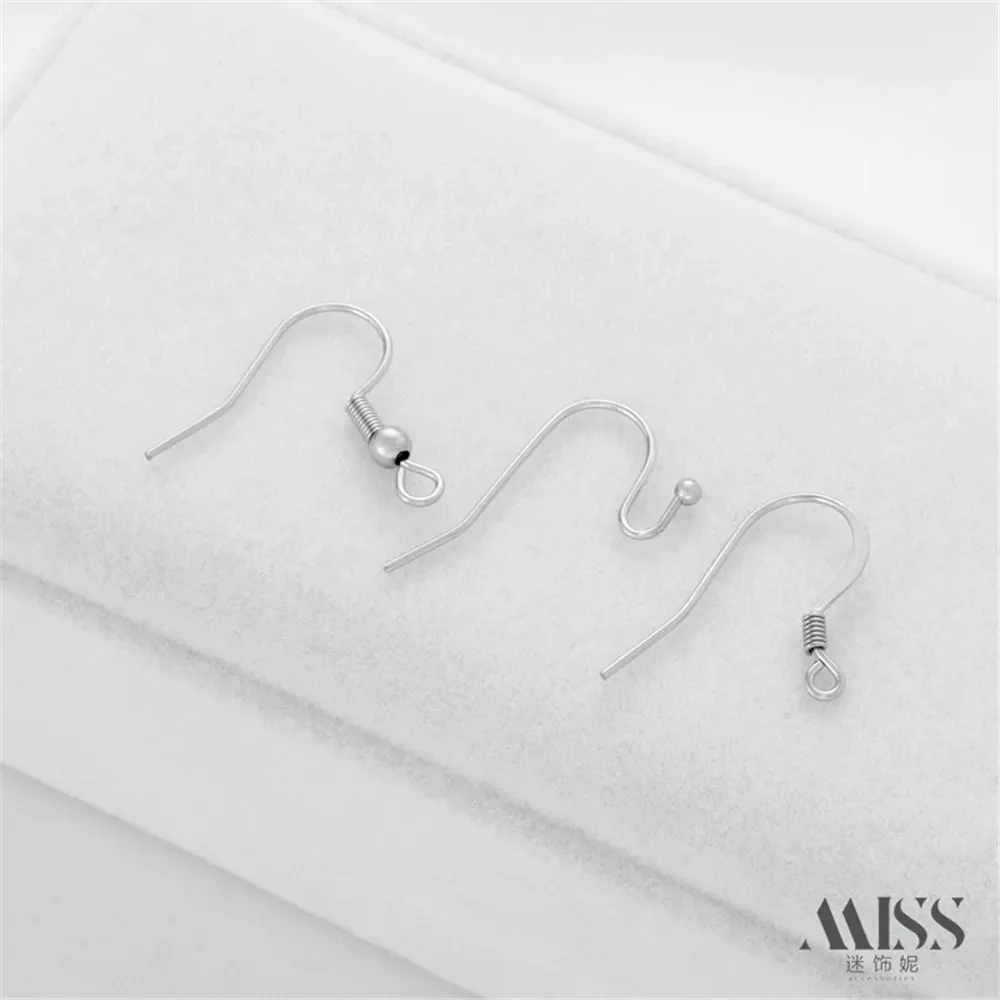 Platinum White K Stainless Steel Bead Flat Ear Hook Earrings Titanium Steel DIY Handmade Ear Jewelry Basic Accessory Materials
Platinum White K Stainless Steel Bead Flat Ear Hook Earrings Titanium Steel DIY Handmade Ear Jewelry Basic Accessory Materials