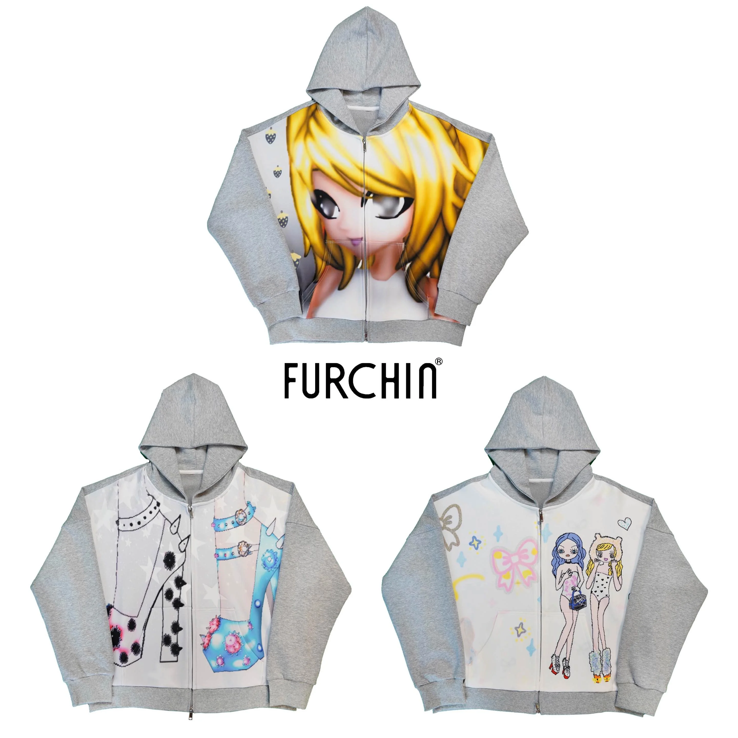 Furchin AW25 Loose Fit Hoodie Jaet Printed Air Layer Ladies Long Sve Zipper Closure Cotton Polyester Blend Sweatirt
Furchin AW25 Loose Fit Hoodie Jaet Printed Air Layer Ladies Long Sve Zipper Closure Cotton Polyester Blend Sweatirt